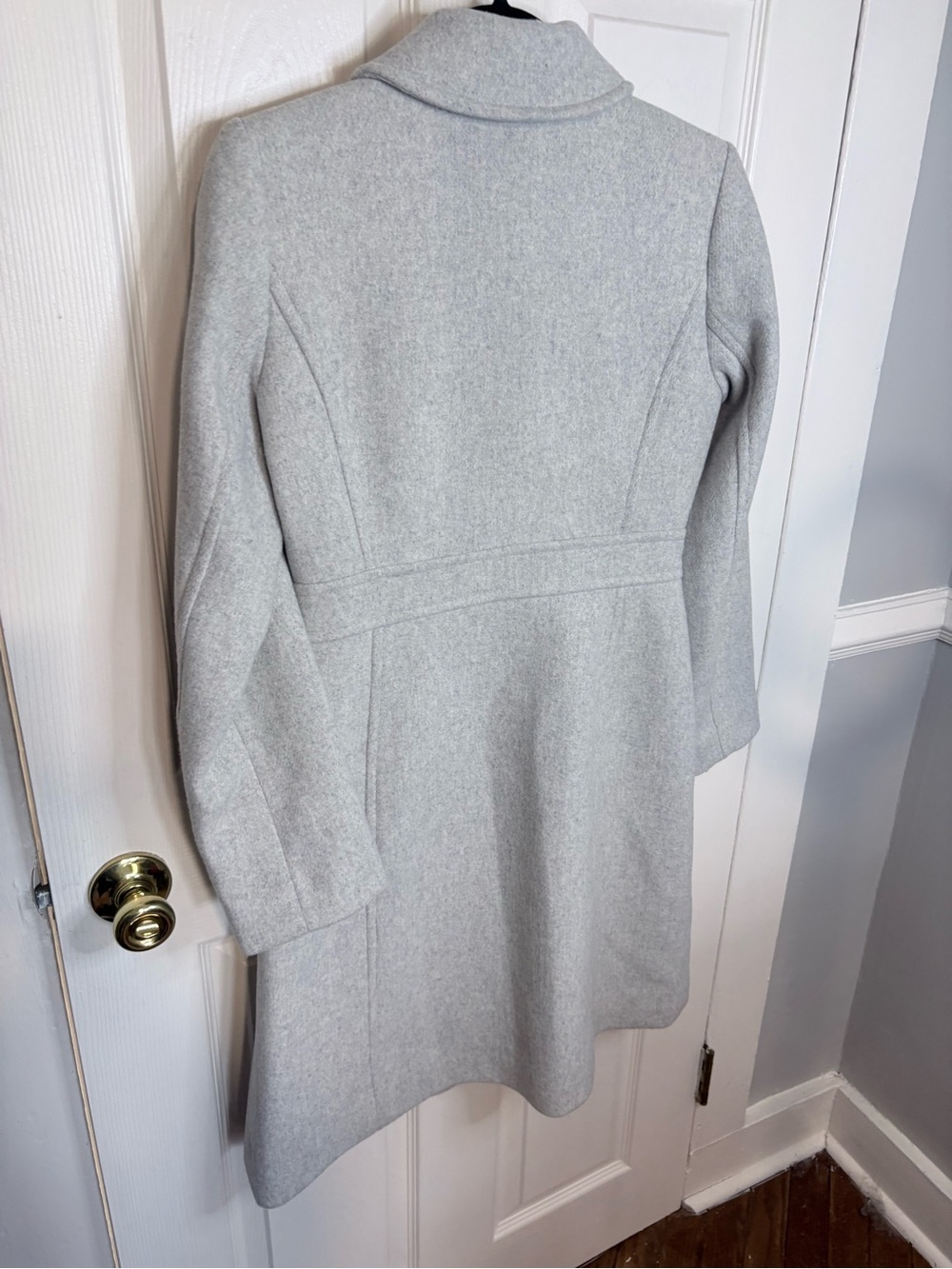 J.Crew Factory Lady Day Wool Blend Coat Heather Dusk Grey Size 0 - Picture 8 of 12
